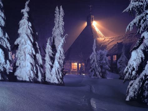 Oregon Timberline Lodge Winter Wallpaper Virtual Vacation
