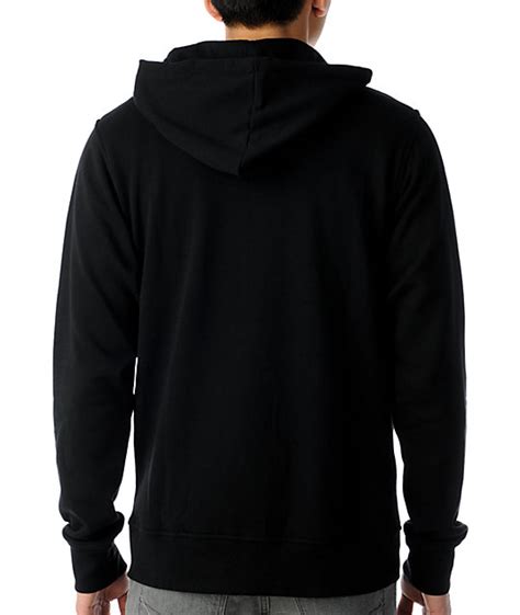 Download 19 zipper hoodie free vectors. Zine Template Black Solid Hoodie | Zumiez