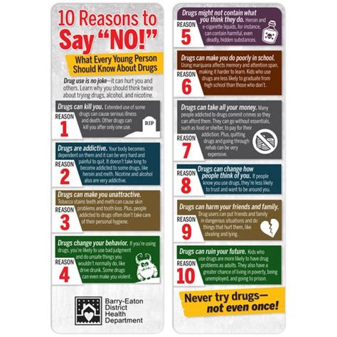 10 Reasons To Say No What Every Young Person Should Know About