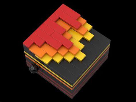Lego Moc Fire Puzzle Box By Gsabey08 Rebrickable Build With Lego