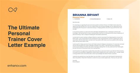 How To Write A Personal Trainer Cover Letter Examples Enhancv