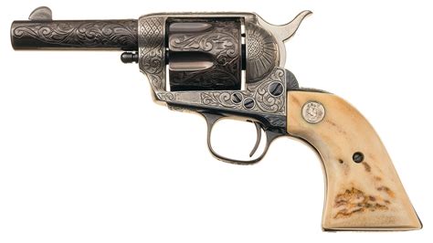 Engraved Antique Colt Saa Revolver Rock Island Auction