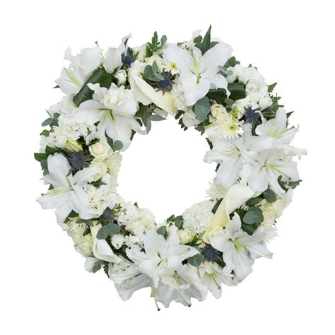 Pure Wreath Flower Tribute Order Funeral Flowers Online Watford