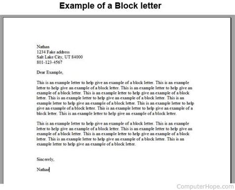 block letter