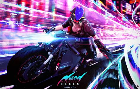 Wallpaper Girl Speed Style Girl Helmet Bike Motorcycle Fantasy