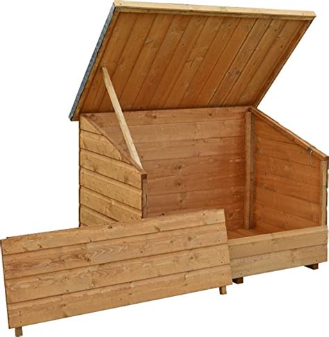 Bosmere Gc1t Rowlinson Wooden Garden Chest With Lifting Lid