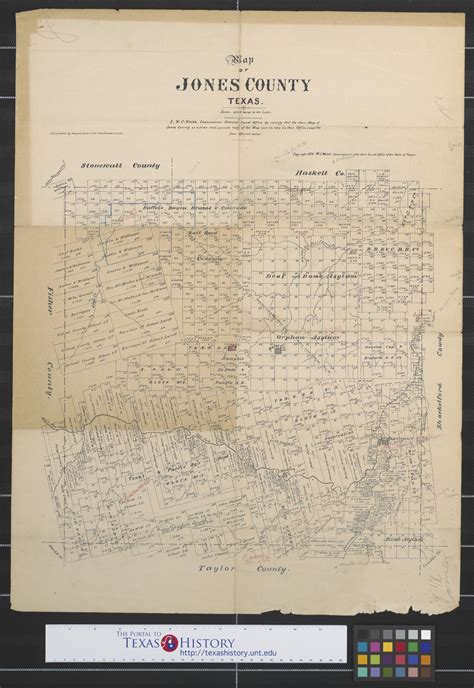 Map of Jones County, Texas. - The Portal to Texas History