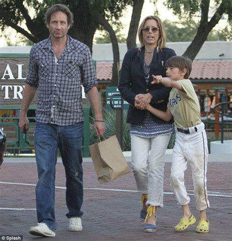 The Ex Files David Duchovney And Tea Leoni Spend Family Time With Son Kyd David And Gillian
