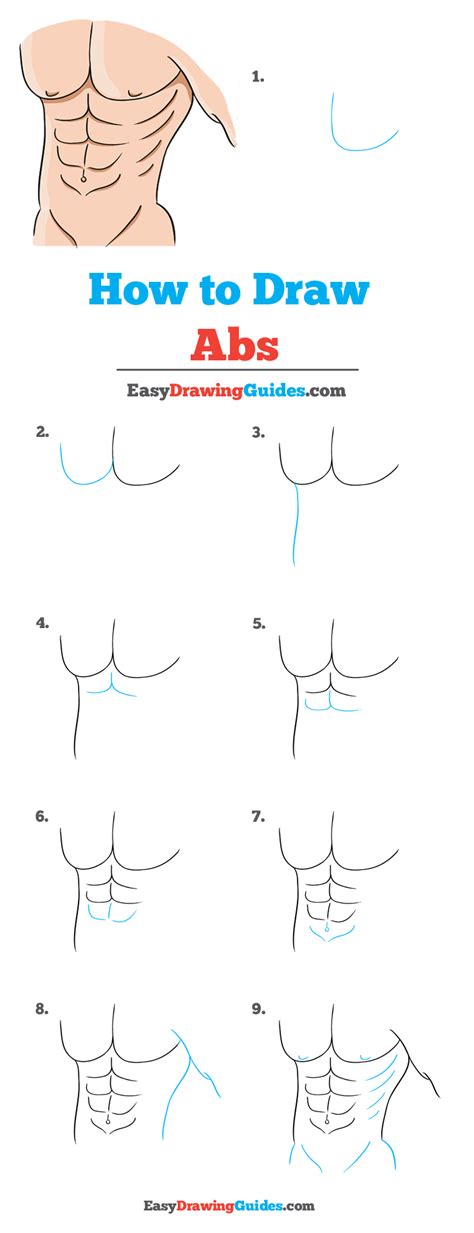 How To Draw Abs Really Easy Drawing Tutorial How To Draw Abs