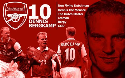 Dennis Bergkamp Footballers Arsenal Fc Hd Wallpapers Desktop And