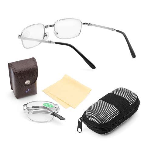 fashion 1 0~4 0 diopter unisex ultralight vision care folding reading glasses with box ultra