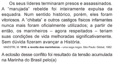Enem Na Historia Brasileira A Chamada Revolta Da Chibata