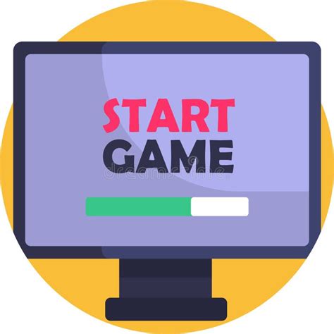 Pc Start Gaming Icon Stock Vector Illustration Of Icon 184134326