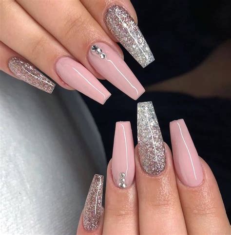 Hot Pink Coffin Nails With Diamonds Canvas Beaver