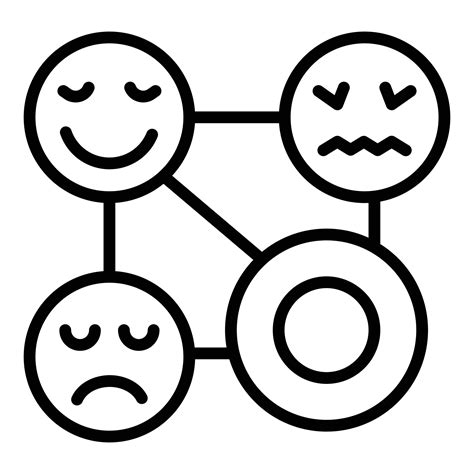 Emotion Emoji Icon Outline Vector Mental Health 15099520 Vector Art At
