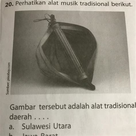 Alat musik tradisional sumatera utara pada umumnya kebanyakan adalah alat musik berjenis gendang dan gong. perhatikan alat musik tradisional berikut gambar tersebut adalah alat tradisional dari daerah ...