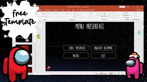 Free Template Animation Powerpoint Among Us 2021 Youtube
