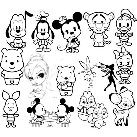 Cute Drawing Baby Disney Characters