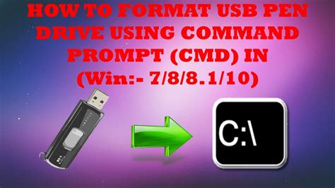 How To Format Usb Flash Drivepen Drive Using Command Prompt Cmd In