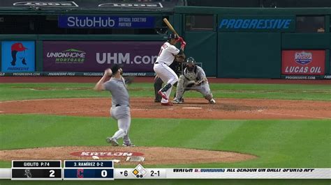 Lucas Giolito Foul To Jose Ramirez Mlb Com