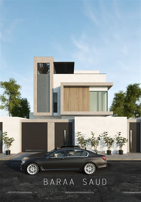 Kh N Private Villa In Riyadh On Behance Contemporary House Exterior