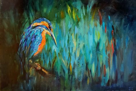 Kingfisher Paintings — Sue Gardner Original Paintings