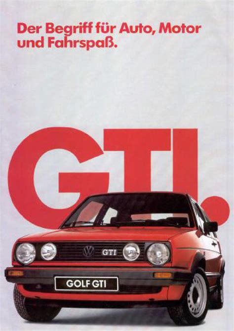 1985 Euro Vw Golf Ii Gti Sales Brochure By Vwgolfmk2oc Issuu