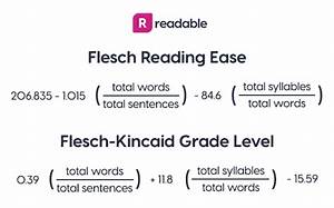 The Flesch Reading Ease And Flesch Grade Level Readable