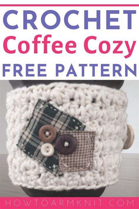 Crochet Country Coffee Cozy - Free Pattern