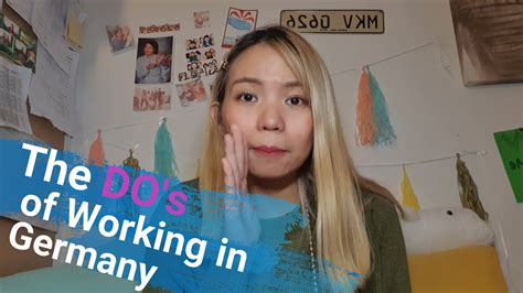 The Dos Of Working In Germany Filipino Nurse In Germany Youtube