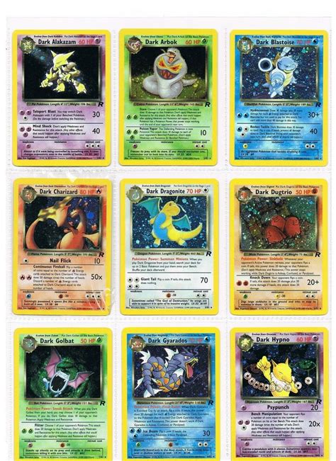 We'd get much more money if we sell them individually, but i'm not selling pokemon cards is just another example of yard sale arbitrage. ULTRA RARE - POKEMON TEAM ROCKET - HOLO & RARE CARDS | eBay