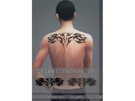The Sims 4 Tribal Tattoo 03 By Quirkykyimu Fourniture