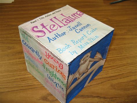 Book Report Cube Book Report Book Projects Book Report Templates