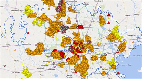Reliant Energy Houston Power Outage Map Map Of World
