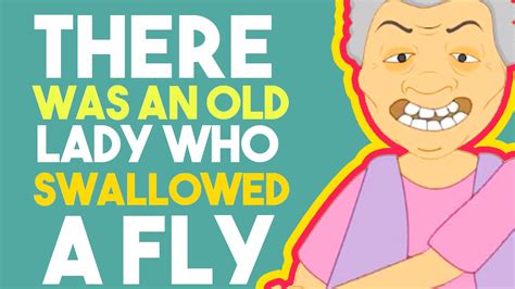 There Was An Old Lady Who Swallowed A Fly Nursery Rhyme With Lyrics English Nursery Rhymes