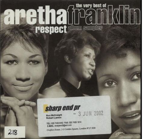 Aretha Franklin Respect The Very Best Of Uk Promo Cd Album Cdlp 226570