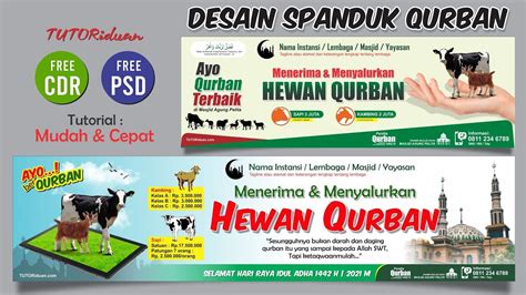 Cara Desain Banner Spanduk Qurban H Di Coreldraw Photoshop Free 87318