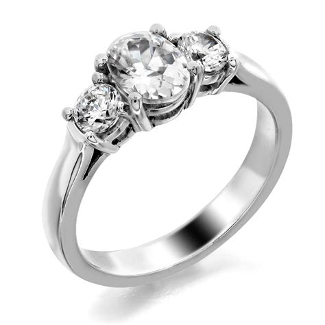1.58 carat psapphire, pear gemstone. Trellis three stone ring round side stones oval center ...