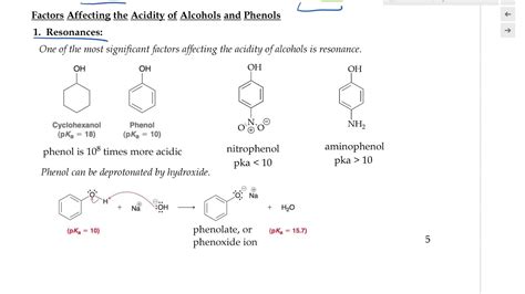 Organic Chemistry Understanding Acidity Of Alcohols Youtube