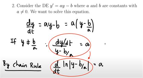 Calculus Confused With One Step In Solving Differential Equation Y