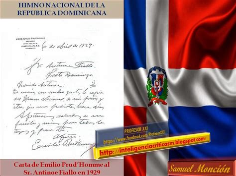 Inteligenciacriticasm Nuestra Patria Y Sus SÍmbolos Himno Nacional Dominicano