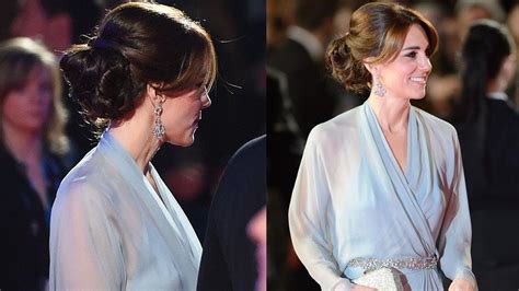 Braless Duchess Kate Middleton Goes Without A Bra In Sheer Dress At Bond Movie Premiere