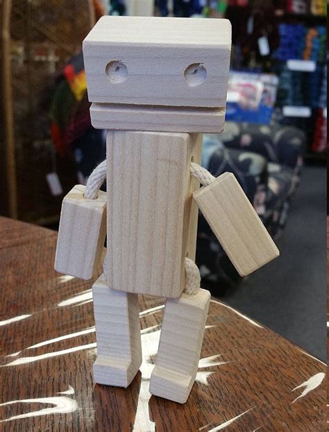 Poplar Bot A Little Wooden Robot Woodworking Projects For Kids Free