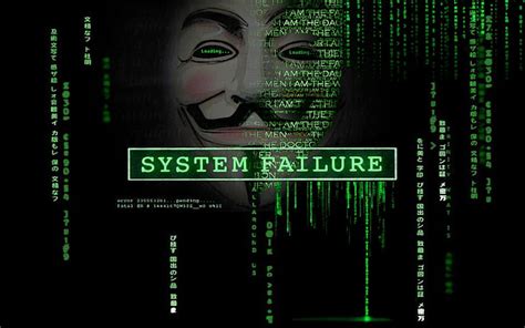 Hd Wallpaper Anonymous Hacking The Matrix Technology Data