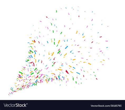 Colorful Confetti Explosion Background Design Vector Image