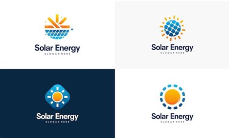 Premium Vector Solar Energy Logo Designs Vector Sun Power Logo