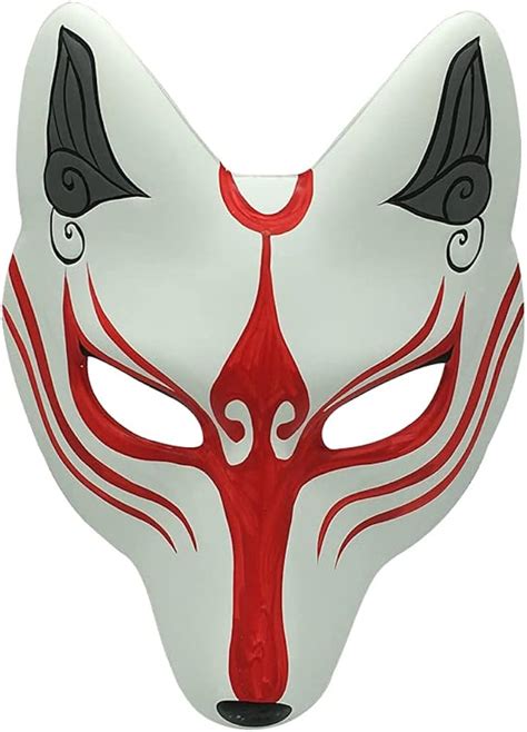 Kitsune Fox Mask For Halloween Masquerade Party Yangyong Kabuki Pu