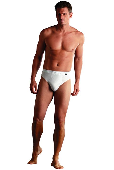 Mens 3 Pair Jockey Active Cotton Briefs In 3 Colours White Xxl Chatopia