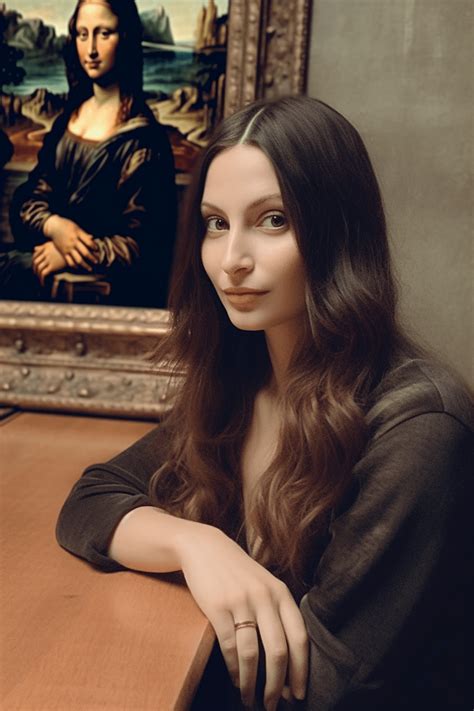 Mona Lisa As A Modern Woman Via Rmidjourney Daslikes