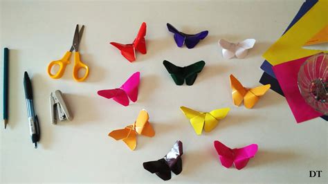 How To Make Butterfly Easy Diy Using Papers Part 1